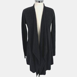 Barefoot Dreams Open Front Bamboo Chic Lite Cardigan Sweater Black Size S/M